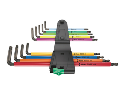 WERA L-key set for Torx Multicolour 1 long | 9 pieces