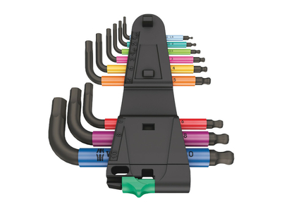 WERA Winkelschlüsselsatz Innensechskant Multicolour 2...