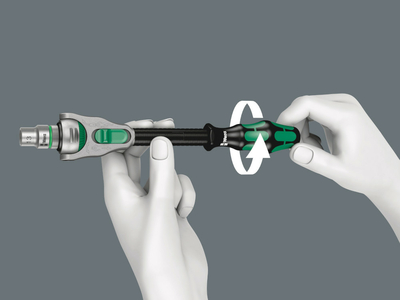 WERA 8100 SA 6 Zyklop Speed Ratchet Set, 1/4 drive, metric, 28 pieces