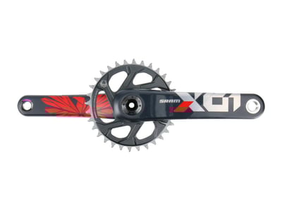 SRAM X01 Eagle DUB Kurbel 1x12 | X-SYNC 2 Direct Mount Kettenblatt 32 Zähne BOOST | rot 165 mm