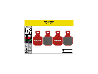 GALFER Disc Brake Pads Advanced for Magura MT5/MT7 | red