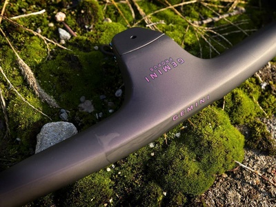 GEMINI Prpus XC Stem-Handlebar-Unit + Computer mount UD Carbon Chamaleon Purple matte | 740 mm