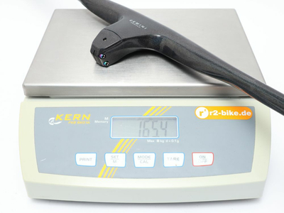 GEMINI Prpus XC Vorbau-Lenker-Einheit + Computerhalterung UD Carbon Rainbow glnzend | 740 mm 70 mm