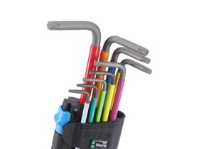 WERA L-key tool set for Torx Multicolour HF 1 | 9 pieces