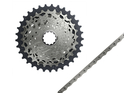 VERSCHLEISS SET 12-fach SRAM Force XG-1270 Kassette silber + SRAM Force 12-fach Kette 114 links