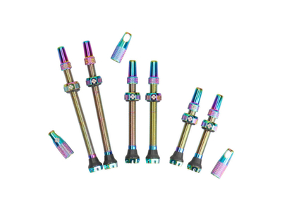 MUC-OFF Tubeless Valve Set V2 | iridescent / oil slick