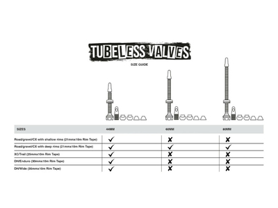 MUC-OFF Tubeless Valve Set V2 | iridescent / oil slick 60 mm