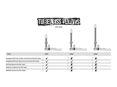 MUC-OFF Tubeless Valve Set V2 | 80 mm