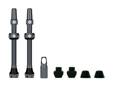 MUC-OFF Tubeless Valve Set V2 | 44 mm grey