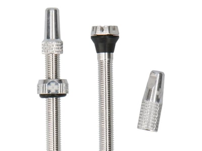MUC-OFF Tubeless Ventil Set V2 | 44 mm silber