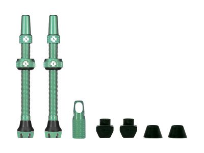 MUC-OFF Tubeless Valve Set V2 | 44 mm turquoise