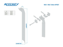 RITCHEY Seatpost WCS One Bolt 20 mm Offset | 31,6 mm x 400 mm
