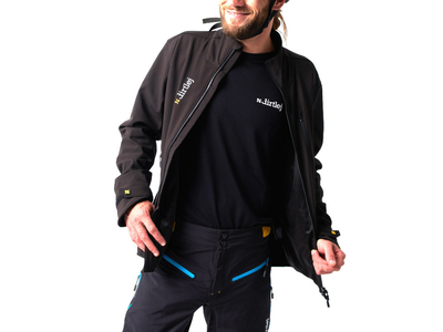 DIRTLEJ Funktions-Softshelljacke weathershield warm | black S