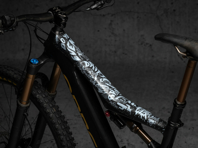 DYEDBRO E-Bike Rahmenschutz Set Fluor matt