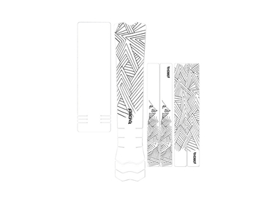 DYEDBRO E-Bike Frame Protection Set Stay Free matte