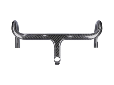 DARIMO CARBON Stem-Handlebar-Unit Nexum Carbon Road | 3k glossy / Decals black 360 mm 70 mm