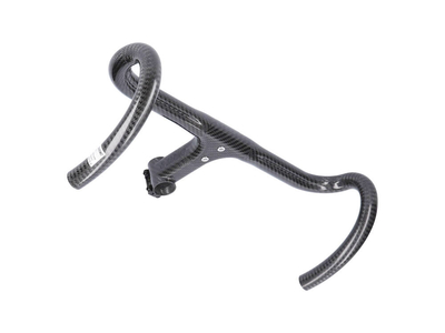 DARIMO CARBON Stem-Handlebar-Unit Nexum Carbon Road | 3k glossy / Decals black 360 mm 70 mm
