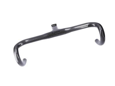 DARIMO CARBON Vorbau-Lenker-Einheit Nexum Carbon Road | 3K glnzend / Decals schwarz  440 mm 70 mm