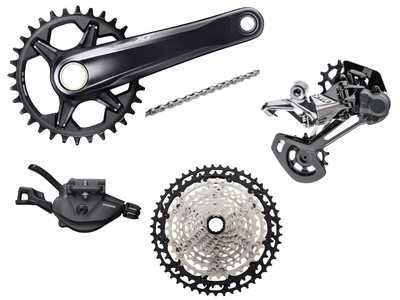 SHIMANO Deore XT/XTR MTB Gruppe M8100/M9100 | FC-M8100 Kurbel | 10-51 Zhne 170 mm 32 Zhne ohne Innenlager SL-M8100 12-fach | I-Spec EV