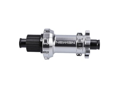 NEWMEN Hinterradnabe MTB FADE Straightpull 6-Loch silber | 12x148 mm Steckachse BOOST | Shimano Micro Spline