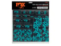 FOX Decal 2021 AM Custom Fork und Shock Kit | Turquoise