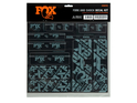 FOX Decal 2021 AM Custom Fork und Shock Kit | Storm Blue