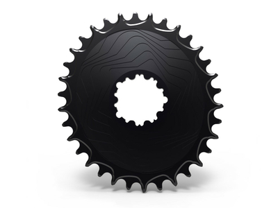 ALUGEAR Chainring oval Aero Direct Mount | 1-speed narrow-wide SRAM MTB 3-hole | BOOST 28 Teeth silver