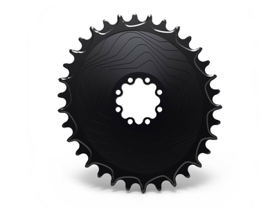 ALUGEAR Kettenblatt oval Aero Direct Mount | 1-fach narrow-wide SRAM MTB 8-Loch | BOOST 34 Zähne schwarz