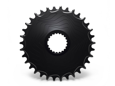 ALUGEAR Chainring round Aero Direct Mount | 1-speed narrow-wide Shimano MTB 30 Teeth red