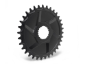 ALUGEAR Chainring round Aero Direct Mount | 1-speed narrow-wide Shimano MTB 34 Teeth black