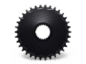 ALUGEAR Chainring round Aero Direct Mount | 1-speed narrow-wide Shimano MTB 34 Teeth blue