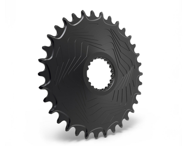 ALUGEAR Chainring round Aero Direct Mount | 1-speed narrow-wide Shimano MTB 38 Teeth orange
