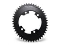 ALUGEAR Chainring oval Aero 1-speed | BCD 107 mm asymmetrical narrow-wide SRAM AXS Road/CX/Gravel 46 Teeth black