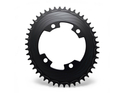 ALUGEAR Chainring oval Aero 1-speed | BCD 107 mm asymmetrical narrow-wide SRAM AXS Road/CX/Gravel 52 Teeth black