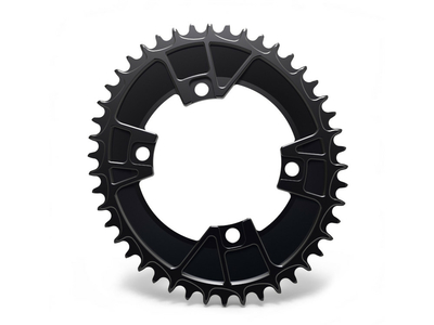 ALUGEAR Chainring oval Aero 1-speed | BCD 107 mm asymmetrical narrow-wide SRAM AXS Road/CX/Gravel 52 Teeth red