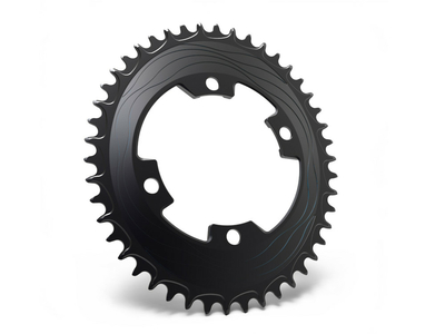 ALUGEAR Kettenblatt oval Aero 1-fach | LK 107 mm asymmetrisch narrow-wide SRAM AXS Road/CX/Gravel 52 Zhne grn
