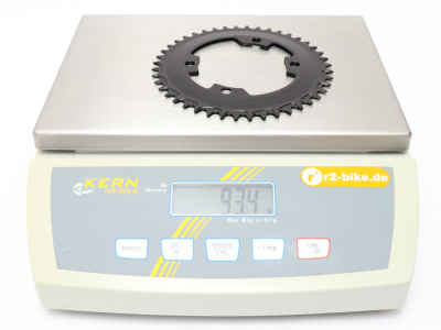 ALUGEAR Chainring round Aero 1-speed | BCD 107 mm asymmetrical narrow-