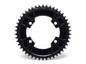 ALUGEAR Chainring round Aero 1-speed | BCD 107 mm asymmetrical narrow-wide SRAM AXS Road/CX/Gravel 46 Teeth black