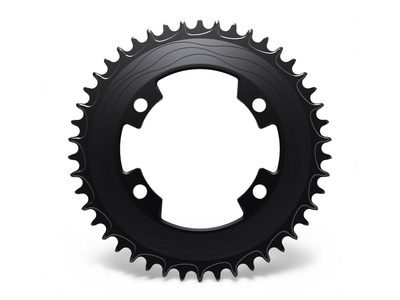 ALUGEAR Chainring round Aero 1-speed | BCD 107 mm asymmetrical narrow-wide SRAM AXS Road/CX/Gravel 54 Teeth silver