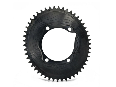 ALUGEAR Chainring oval Aero 1-speed | BCD 110 mm asymmetrical narrow-wide | Dura Ace 9100 | Ultegra R8000 46 Teeth silver