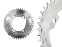 ALUGEAR Chainring round Aero 1-speed | BCD 110 mm asymmetrical narrow-wide | Dura Ace 9100 | Ultegra R8000