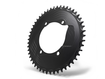 ALUGEAR Kettenblatt rund Aero 1-fach | LK 110 mm asymmetrisch narrow-wide | Dura Ace 9100 | Ultegra R8000 52 Zhne schwarz