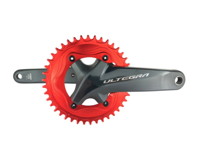 ALUGEAR Chainring round Aero 1-speed | BCD 110 mm asymmetrical narrow-