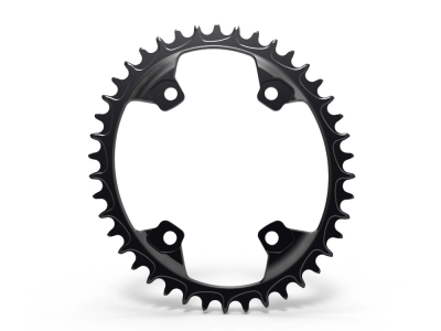 ALUGEAR Chainring oval 1-speed | BCD 110 mm asymmetrical narrow-wide | Shimano GRX 38 Teeth red