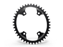 ALUGEAR Chainring oval Aero 1-speed | BCD 110 mm asymmetrical narrow-wide | Shimano GRX 40 Teeth green