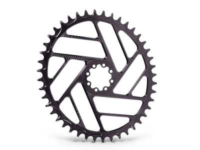 ALUGEAR Kettenblatt oval Beachball Direct Mount | 1-fach narrow-wide SRAM 8-Loch Road/CX/Gravel 38 Zähne schwarz