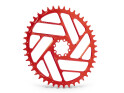 ALUGEAR Kettenblatt oval Beachball Direct Mount | 1-fach narrow-wide SRAM 8-Loch Road/CX/Gravel 42 Zähne rot