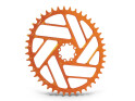 ALUGEAR Kettenblatt oval Beachball Direct Mount | 1-fach narrow-wide SRAM 8-Loch Road/CX/Gravel 44 Zähne orange