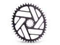 ALUGEAR Chainring oval Beachball Direct Mount | 1-speed narrow-wide SRAM 8-hole Road/CX/Gravel 46 Teeth silver