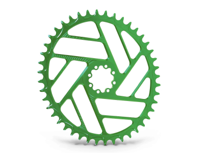 ALUGEAR Chainring oval Beachball Direct Mount | 1-speed narrow-wide SRAM 8-hole Road/CX/Gravel 46 Teeth green